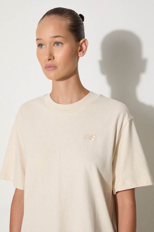 New Balance cotton t-shirt WT41501LIN beige