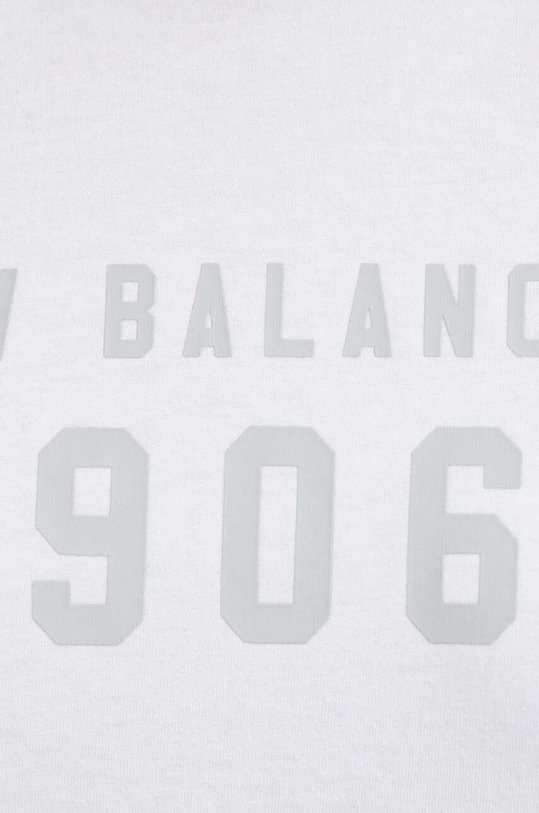 New Balance t-shirt bawełniany WT41519WT WT41519WT biały