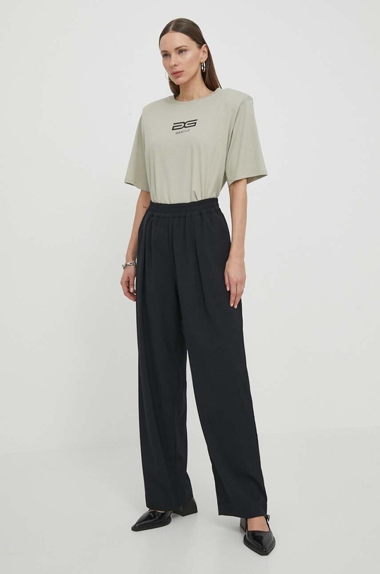 Gestuz t-shirt elasztánnal zöld 10908950