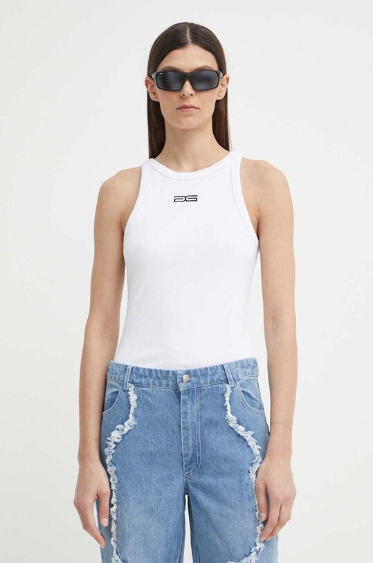 Gestuz top imprimeu alb 10909027