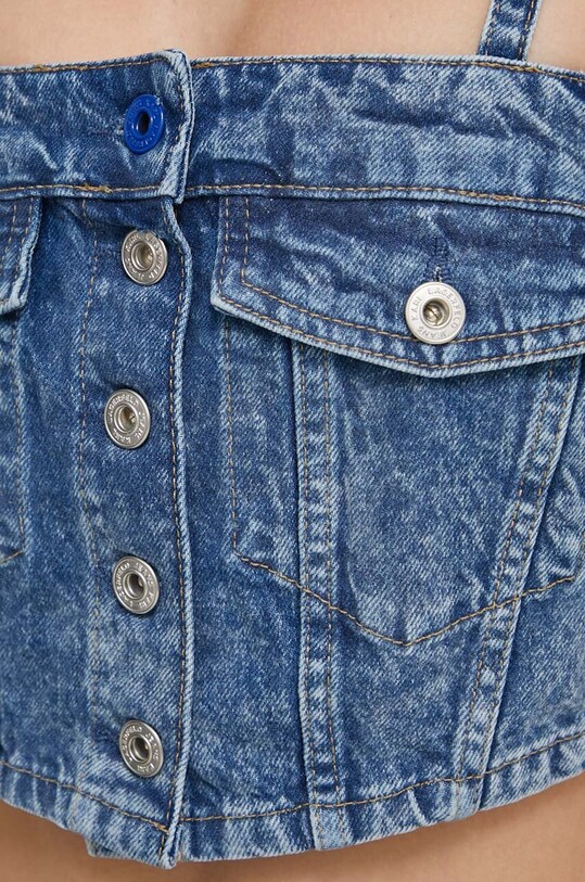 Karl Lagerfeld Jeans top din denim 241J1600 albastru
