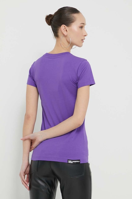 Ruházat Karl Lagerfeld Jeans pamut póló 241J1700 lila