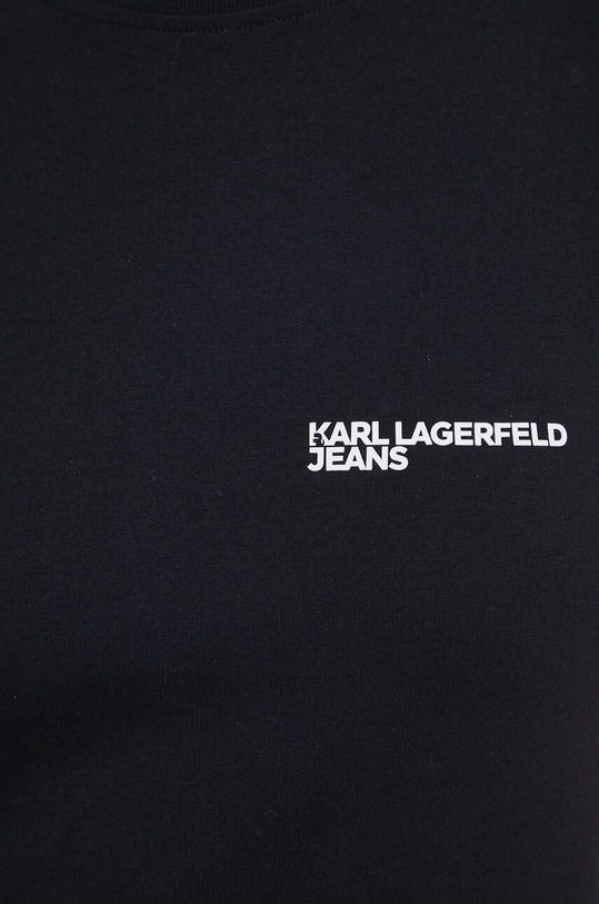 Karl Lagerfeld Jeans tricou din bumbac 241J1700 negru