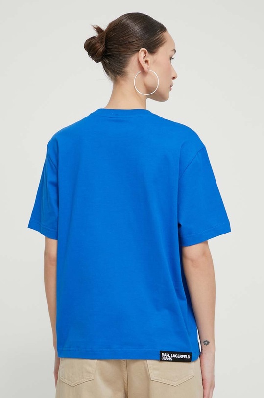Odzież Karl Lagerfeld Jeans t-shirt bawełniany 241J1714 niebieski