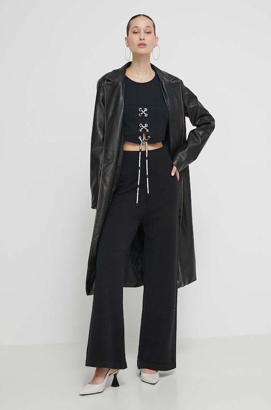 Karl Lagerfeld Jeans top 241J1708 czarny SS24