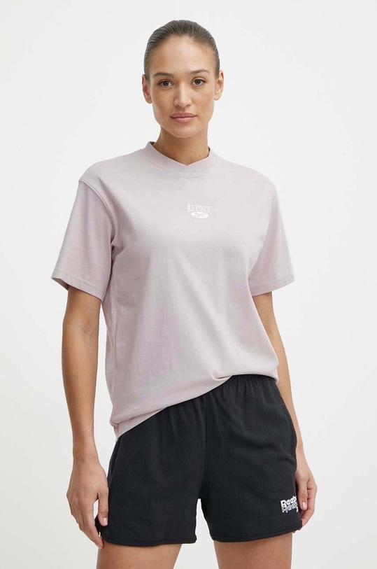 Reebok Classic tricou din bumbac Archive Essentials uni roz 100076223