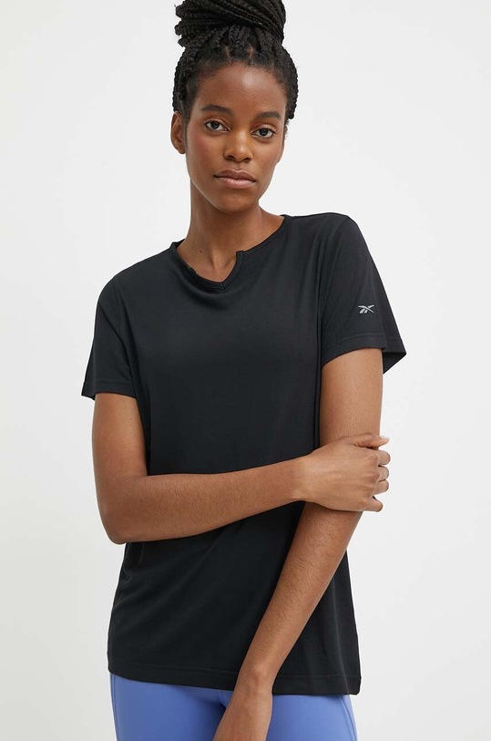 Reebok t-shirt treningowy Active Collective Chill+ Dreamblend z elastanem czarny 100075383