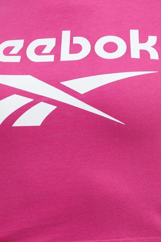 Хлопковая футболка Reebok Identity 100037588 розовый