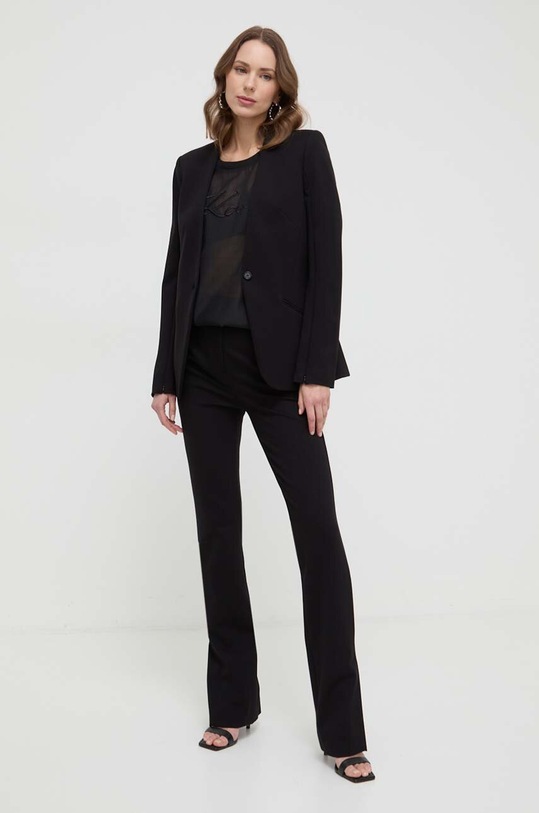 Tričko Karl Lagerfeld 241W1708 černá SS24