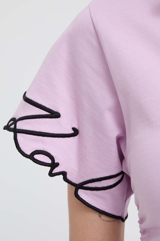 Karl Lagerfeld pamut póló lila 241W1709
