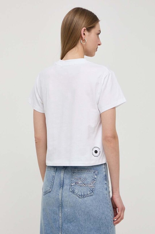 Одежда Хлопковая футболка Karl Lagerfeld 241W1760 белый