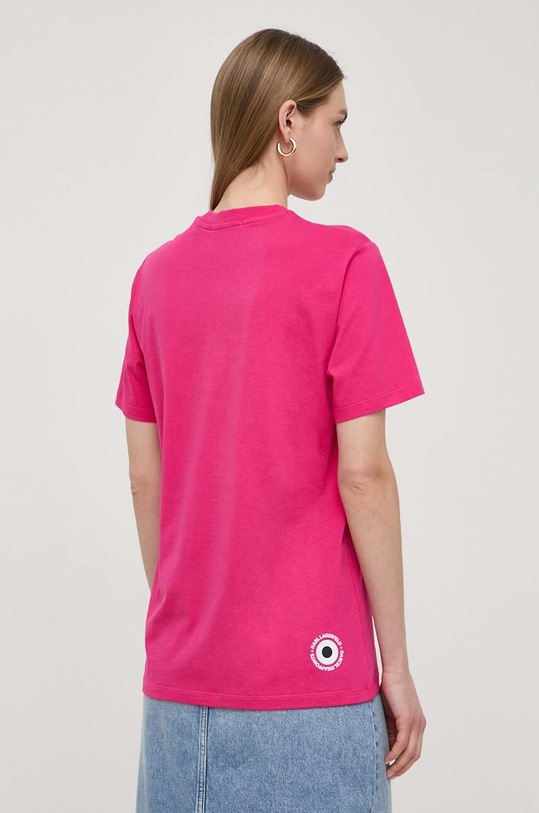 Ρούχα Βαμβακερό μπλουζάκι Karl Lagerfeld x Darcel Disappoints 241W1761 ροζ