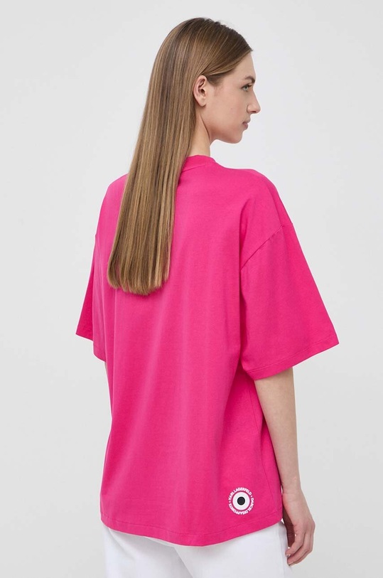 Oblečení Bavlněné tričko Karl Lagerfeld x Darcel Disappoints 241W1762 růžová