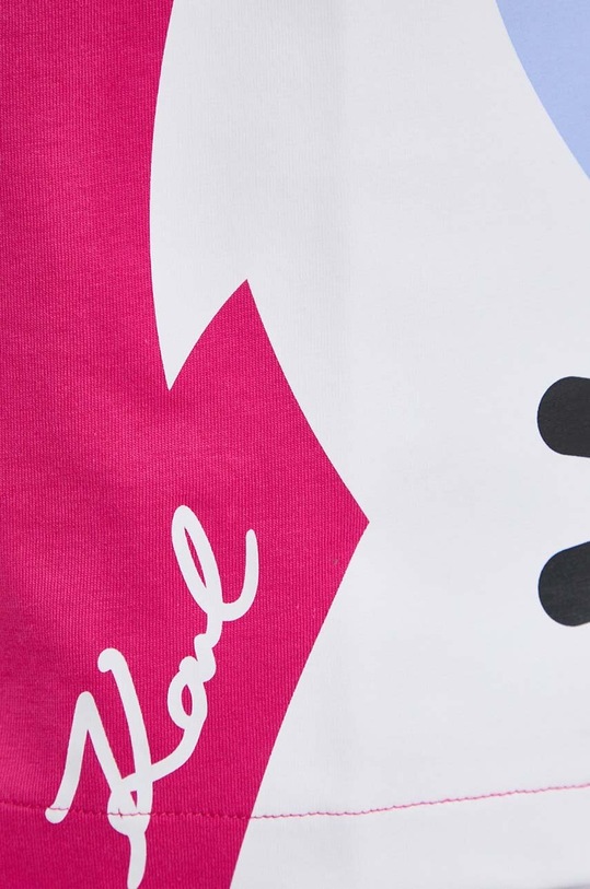 Bavlněné tričko Karl Lagerfeld x Darcel Disappoints 241W1762 růžová