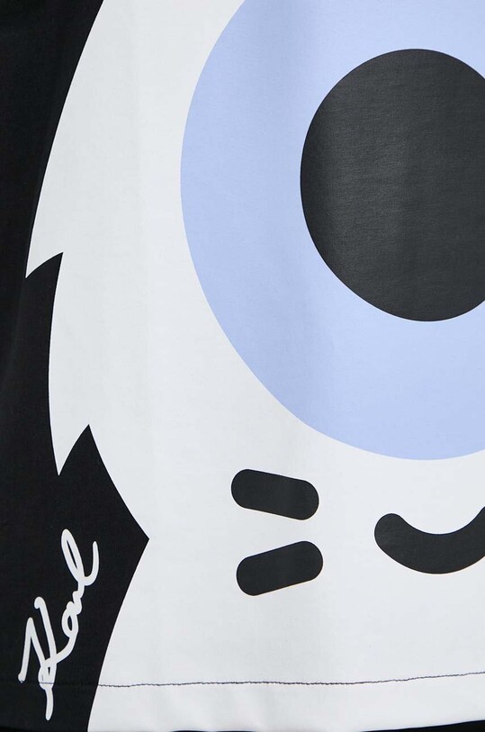 Хлопковая футболка Karl Lagerfeld x Darcel Disappoints 241W1762 чёрный