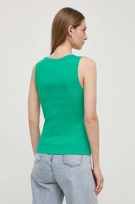 Odzież Karl Lagerfeld top bawełniany 241W1712 turkusowy