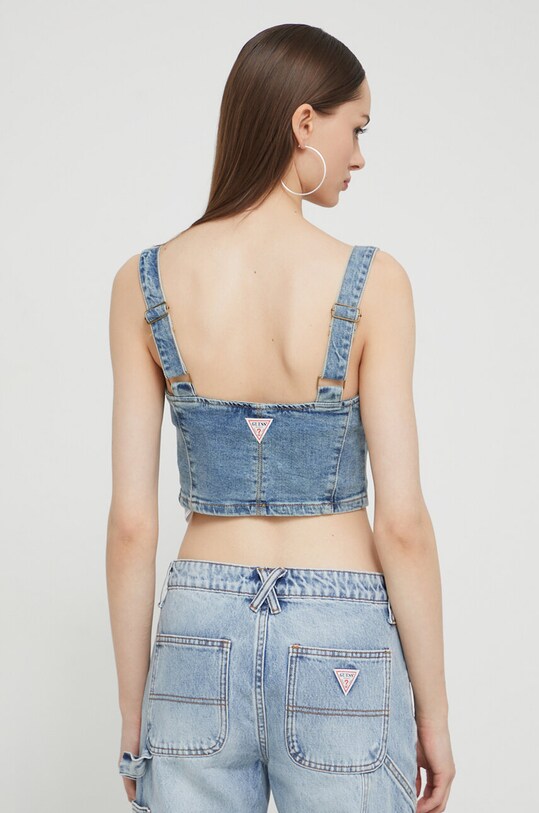 Odzież Guess Originals top W4GG25D4ON0 niebieski