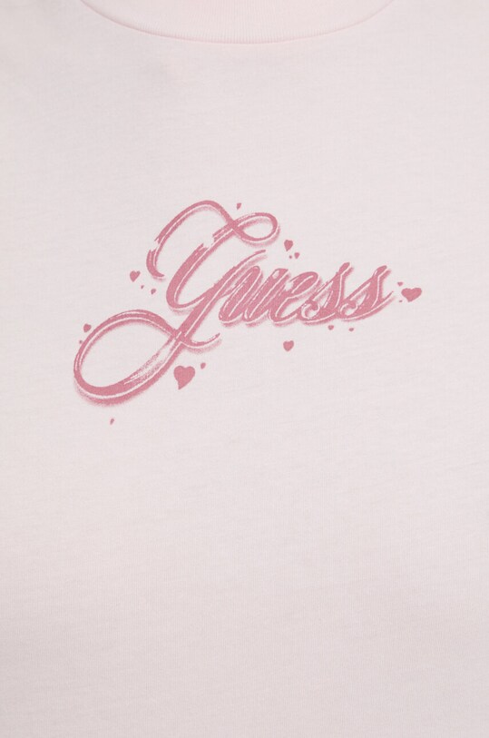 Бавовняна футболка Guess Originals W4GI05JA914 рожевий