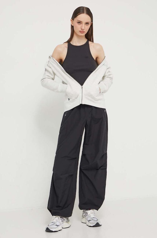 Superdry top din bumbac W6011890A.AWF gri SS24