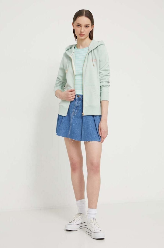 Хлопковый топ Superdry W6011889A.2IT зелёный SS24