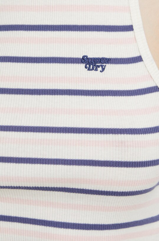Superdry top din bumbac W6011889A.2IU bleumarin