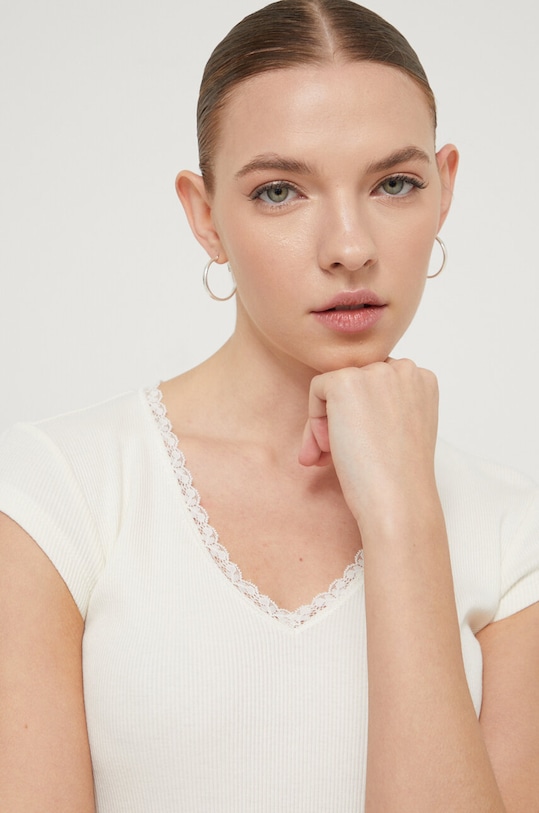 Bavlněné tričko Superdry béžová W6011874A.71D