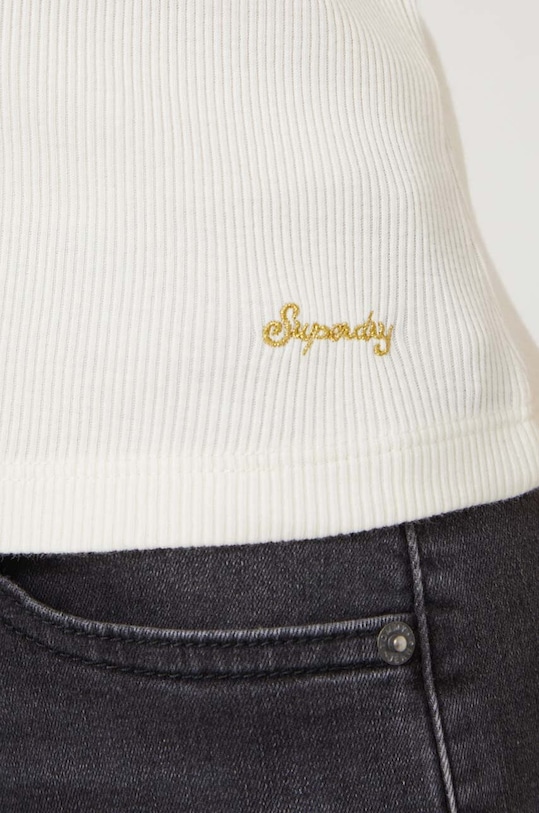 Bavlněné tričko Superdry W6011874A.71D béžová
