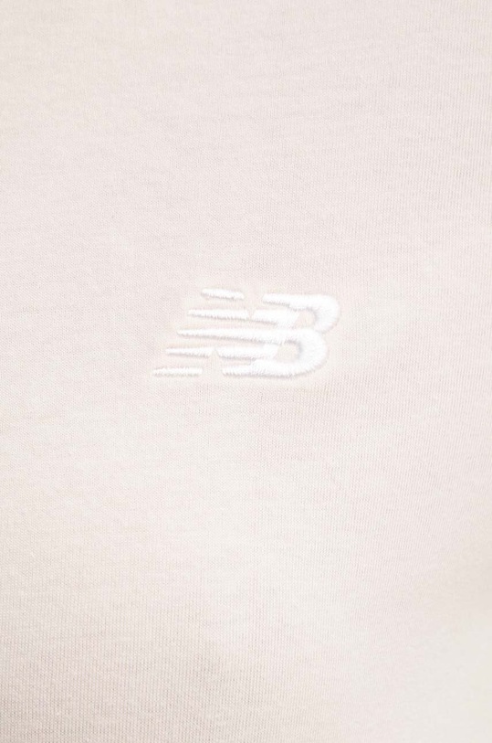 New Balance t-shirt bawełniany Jersey Small Logo WT41509OUK różowy