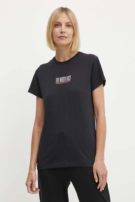 The North Face t-shirt bawełniany czarny NF0A87E9JK31