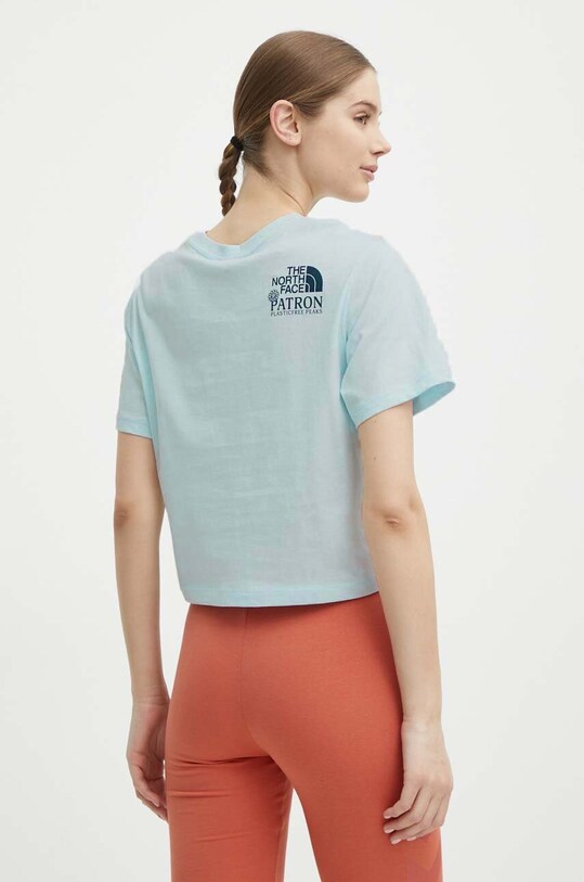 Îmbrăcăminte The North Face tricou din bumbac NF0A87E0O0R1 albastru