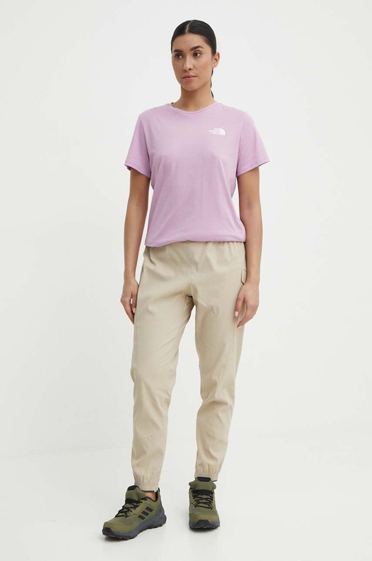 Sportovní tričko The North Face Foundation NF0A882VPO21 fialová SS24