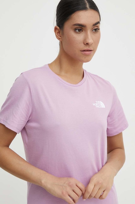 Sportovní tričko The North Face Foundation NF0A882VPO21 fialová