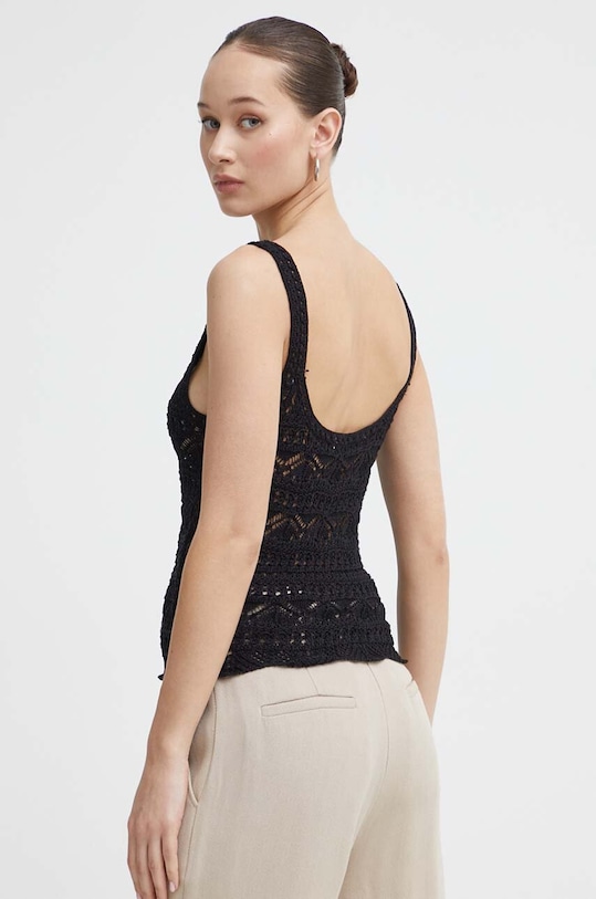 Одежда Топ с примесью льна IRO WM12LABELLE чёрный