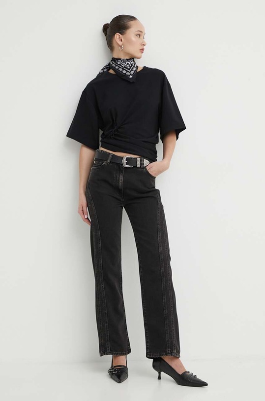 IRO tricou WM16ALIZEE negru SS24