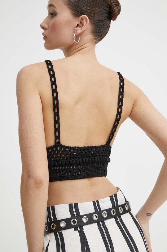 Îmbrăcăminte IRO top WM12KLEO negru