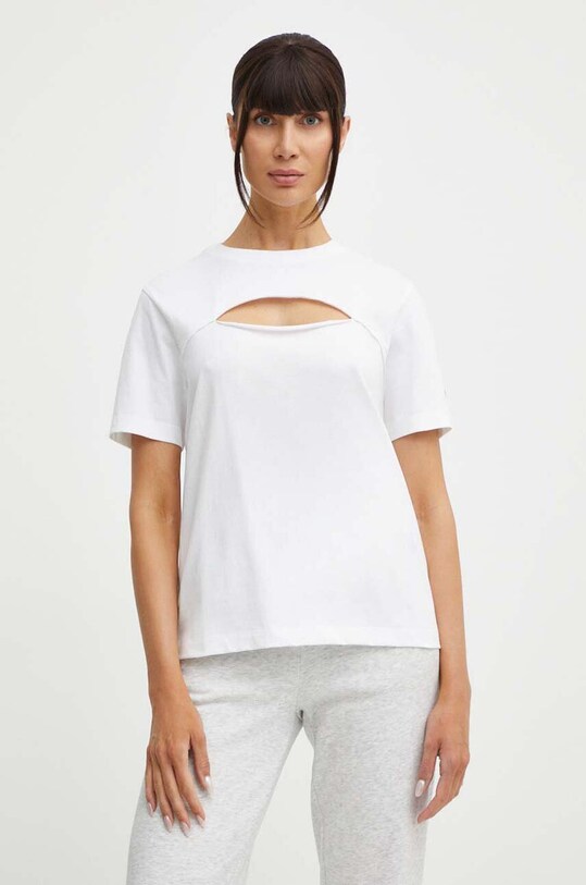 Champion tricou din bumbac uni alb 117348