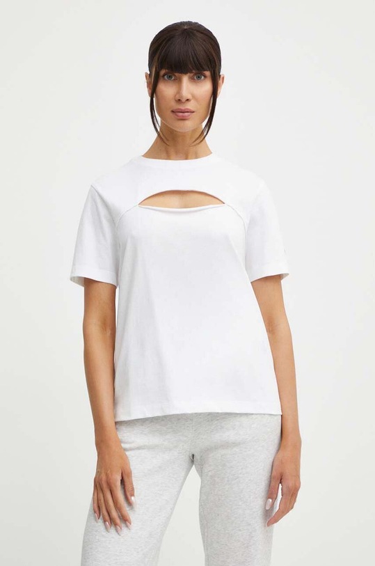 Champion t-shirt in cotone semplice bianco 117348