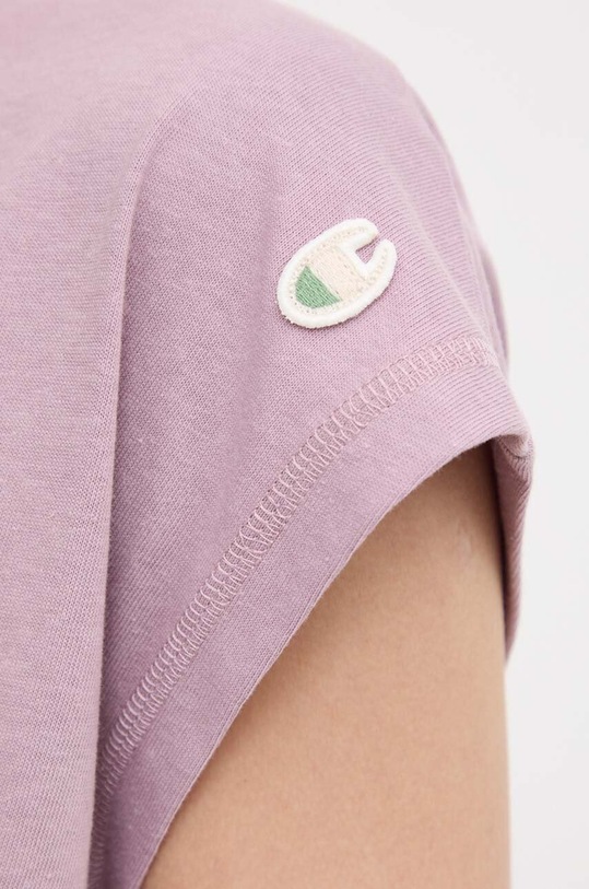 Бавовняна футболка Champion 117178 фіолетовий