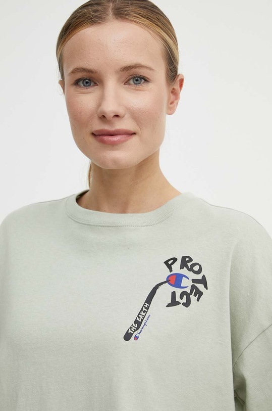 Champion tricou din bumbac verde 117231