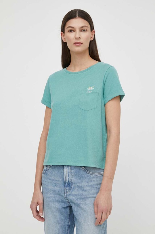 Levi's t-shirt bawełniany regular zielony A7212