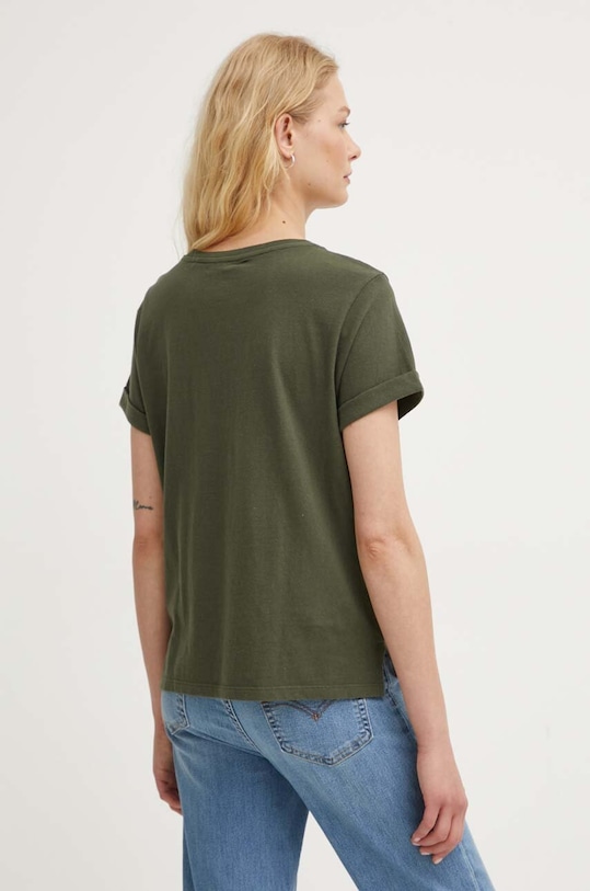 Oblečení Bavlněné tričko Levi's A7212 zelená