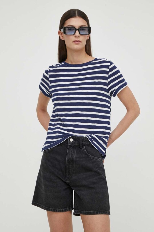 Levi's t-shirt bawełniany regular granatowy A7247