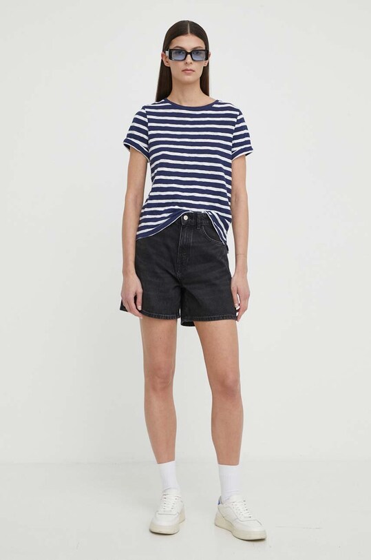 Levi's t-shirt bawełniany A7247 granatowy SS25