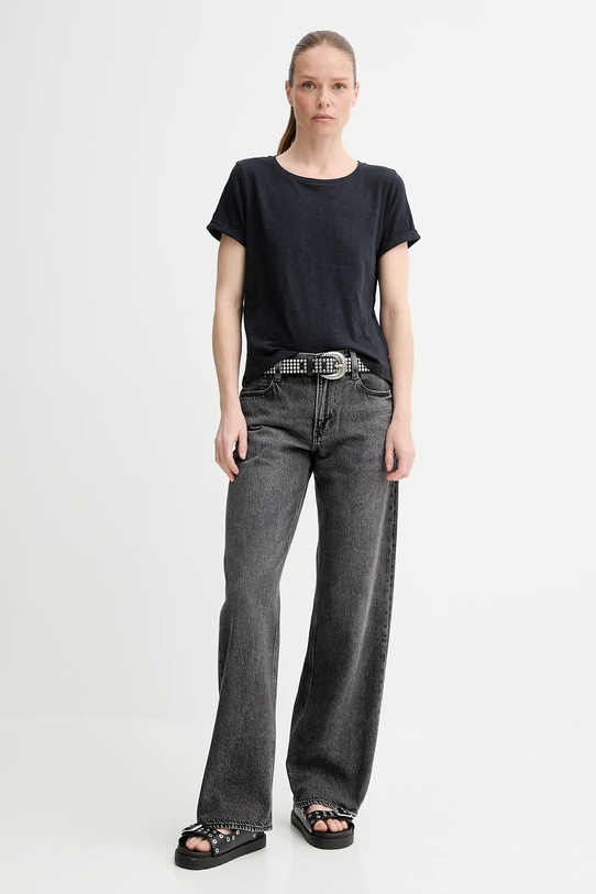 Levi's tricou din bumbac A7247 negru SS25