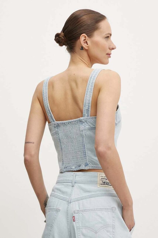 Oblečenie Džínsový top Levi's A7614 modrá