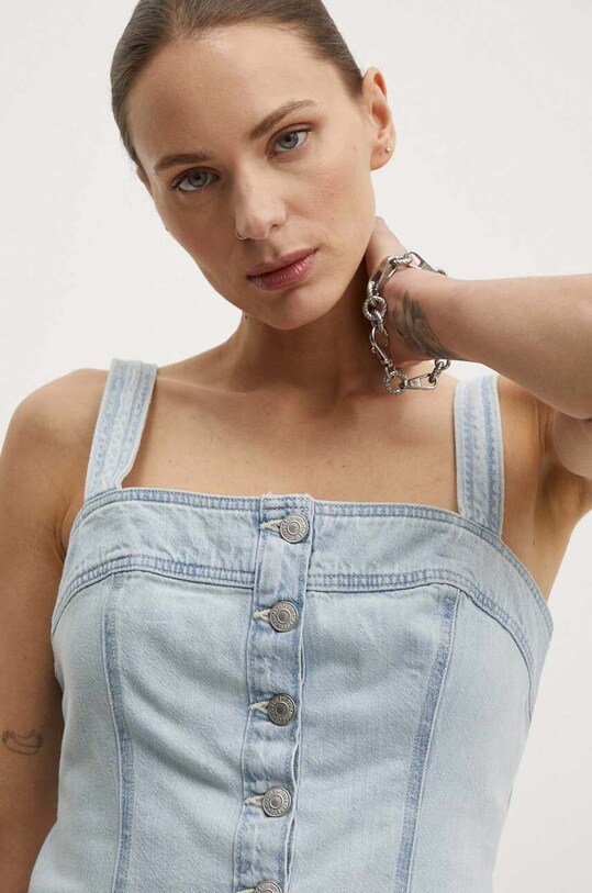 Džínsový top Levi's modrá A7614