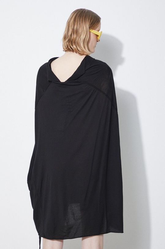 Rick Owens cotton blouse Shroud DS01D1226.BH.09 black SS24