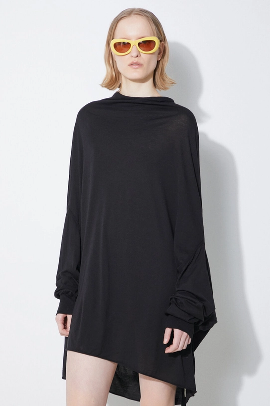 Clothing Rick Owens cotton blouse Shroud DS01D1226.BH.09 black