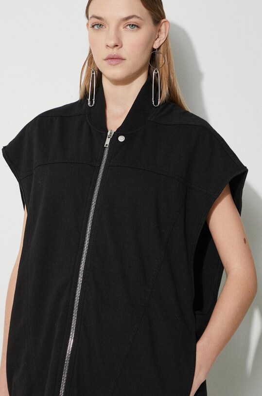 Rick Owens vesta de blugi Jumbo Flight Vest DS01D1118.RIG.09 negru