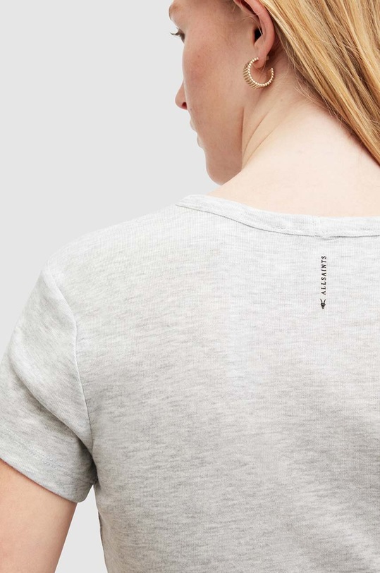 Îmbrăcăminte AllSaints tricou din bumbac STEVIE TEE W102JA gri